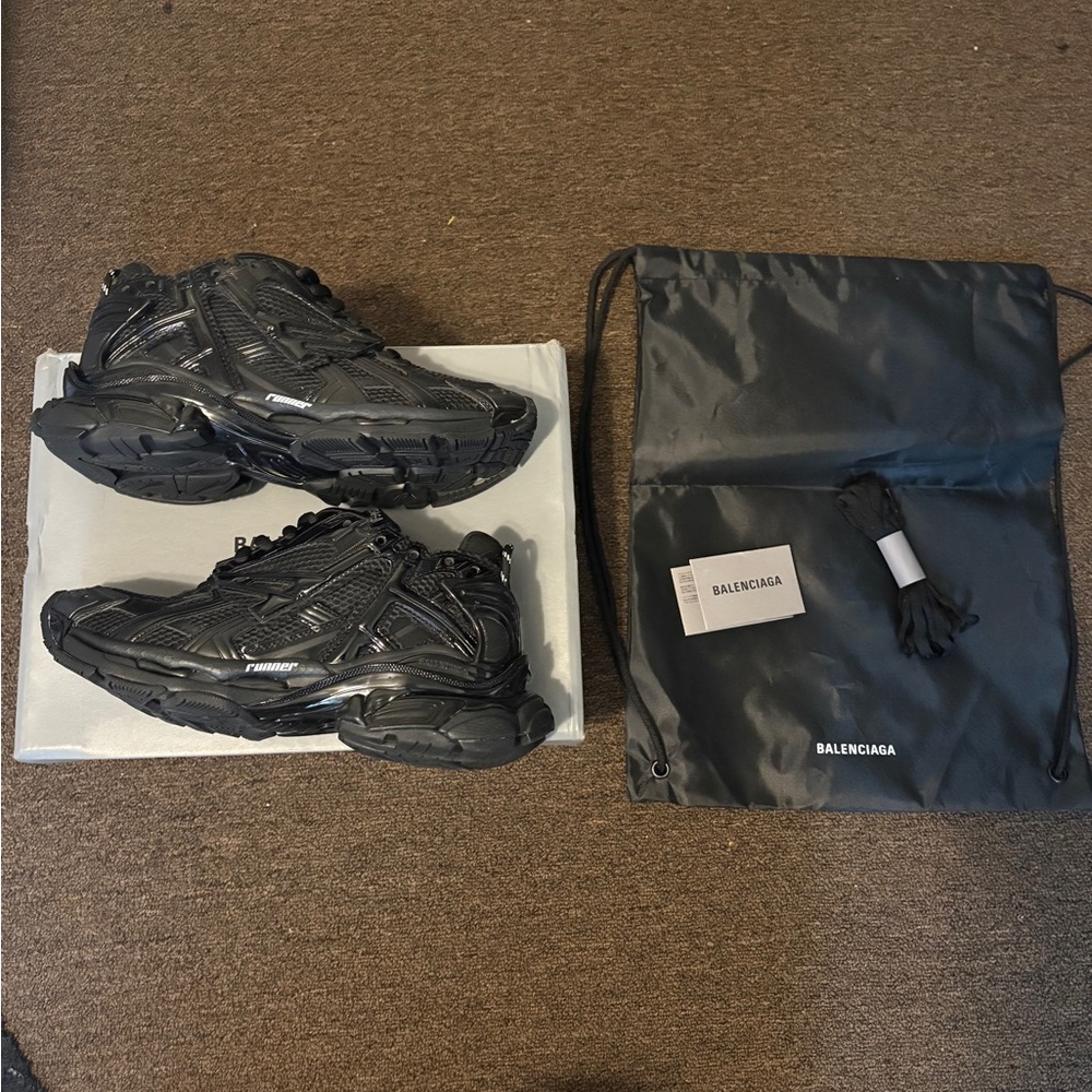 Balenciaga Black Runners Size 8
